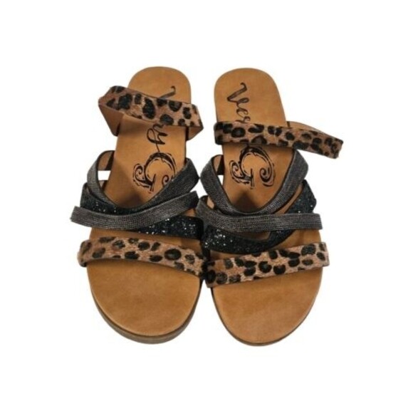 Very G Cheetah Print Sandle Strappy Women's 9 - Picture 1 of 9